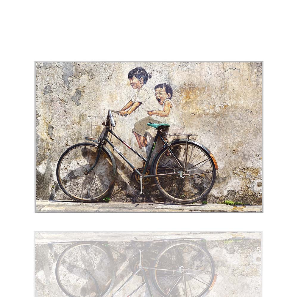 künsting fahrrad kaufen Street Art mit Fahrrad, Digitaldruck für Radsportler günstig kaufen – BRIDEMAKER