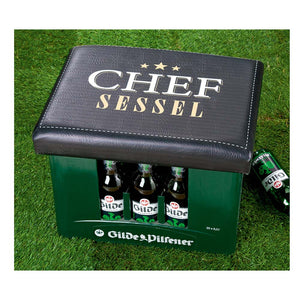 Bierkastensitz "Chef Sessel" Das Sitzpolster für den Bierkasten