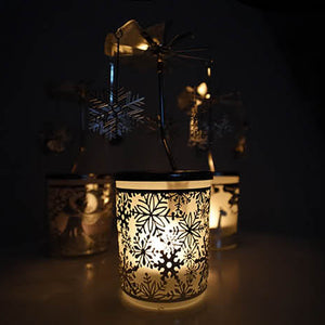 Glas-Karusell-Windlicht, das Windlicht welches sich dreht ist gerade in der Weihnachtszeit sehr beliebt.