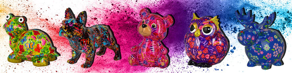 Bunte Spardosen und Sparschweine von Pomme Pidou jetzt im BRIDEMAKER Onlineshop.