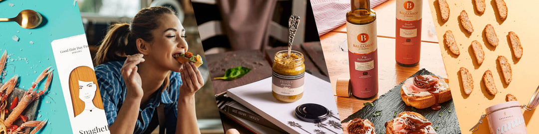 Gaumenfreuden wie Paste, Pesto, Öl, Essig, Gewürzmischungen von Gourmet Berner und greenomic