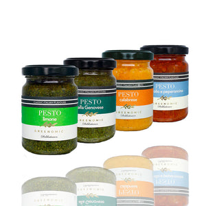 Greenomic Pesto 4er Sparset mit den beliebtesten Pestosorten von Greenomic zum Sparpreis