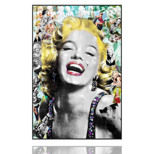 Acrylgemälde Girl´s Diamonds von einer Schauspielerin der 5ger Jahre in Hollywood.