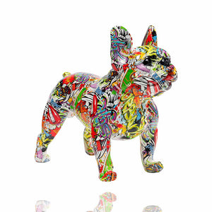 Dekofigur Comic Dog, Französische Bulldogge im Popart Style, KARE