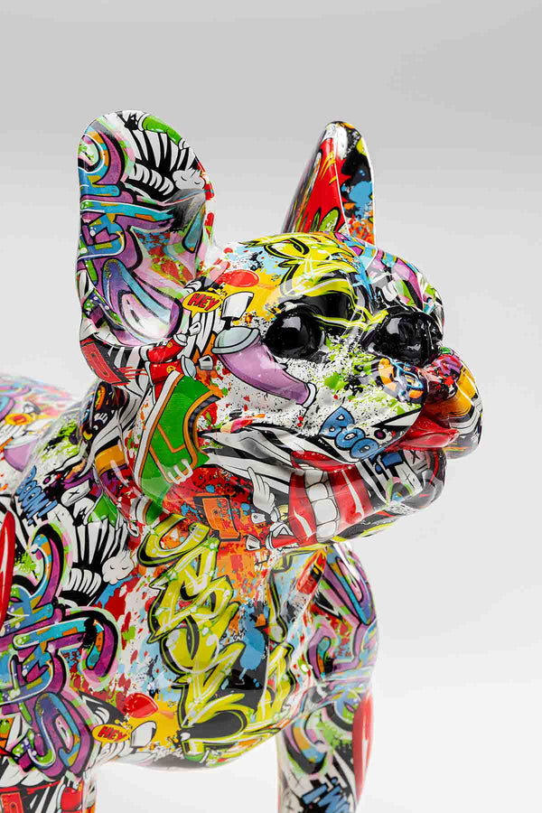 Französische Bulldogge Pop-Art Dekofigur