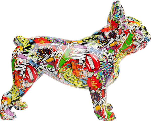 Dekofigur Comic Dog, Französische Bulldogge im Popart Style, KARE