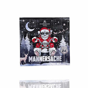 Auf dem Adventskalender von Niederegger steht Männersache. 24 Türchen sind gefüllt mit feinsten Zartitter Marzipanpralinen