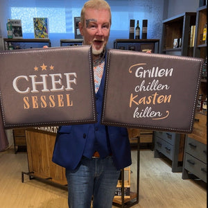 Bierkastensitz „Grillen chillen Kasten killen, Gilde