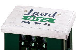 Bierkastensitz „Landsitz“ das Bierkastenpolster für Menschen vom Dorf