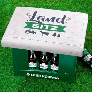 Landsitz, Bierkasten für Menschen mit Humor die auf dem Land leben. Geschenkidee für Landwirte.