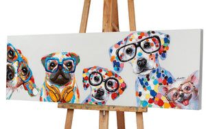 Die trendigen Tupfen-Fell Hunde der Hundebande sind einfach zum Verlieben. Mit ihren fröhlichen Gesichtern und den lebendigen Farben strahlen sie pure Lebensfreude aus. 