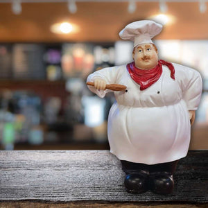 Spardose Koch Luigi ist ideal für ein Restaurant als Thekenaufsteller. Er sammelt gerne das Trinkgeld ein.