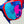 Bunte Sonnenbrille vom Gemälde coole Kuh.