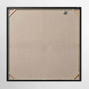 Rückseite es Acrylbilds "Dackel"