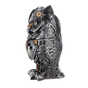 Dekorative Eule im Steampunk Style. Skulptur Owld