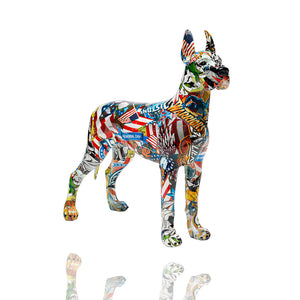 Dekofigur Comic Dog Maddox, Deutsche Dogge im Popart Style, KARE