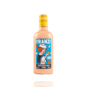 Eine Flasche Franzi Franzbrötchen-Likör