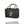 Auf einer dunkelgrauen Filztasche ist eine  braune Kuh mit buntem Kopfschmuck eingestickt. Der Filzshopper ist auf weißem Hintergrund