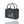 Auf einer Filztasche ist ein Damenfahrrad mit Blumenkorb eingestickt. Der Filzshopper ist au einem weißen Hintergrund.