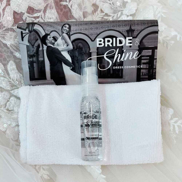 Das perfekte Notfallkit gegen Flecken auf Brautkleidern. Das Bride & Shine Set.