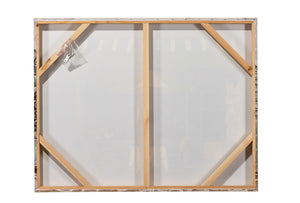 Französische Cafe in Blau,  Acryl Gemälde 70 x 90 cm x  3,7 cm,  ImageLand