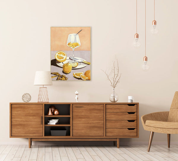 Zitronencocktail, Acrylgemälde, 60 x 80 cm, Imageland