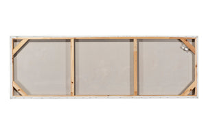 Rückseite mit Befestigungsmaterial vom Gemälde abstrakter seeblick.