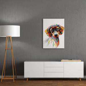 Ein schönes Gemälde für Dackelfreunde, Dackelzüchter, Dackelfans