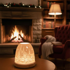 Windlicht Kölner Dom mit Weihnachtsmarkt