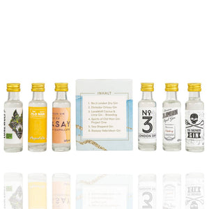Gin Tasting Box, 6 Sorten Gin a 0,02 L