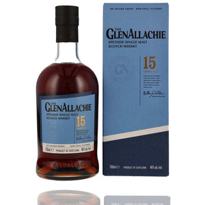 Whisky Glenallacchie Speyside 15 Years old Single Malt Scotch Whisky in einer schönen Flasche und Verpackung