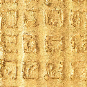 Detailaufnahme vom Acrylgemälde golden Message.