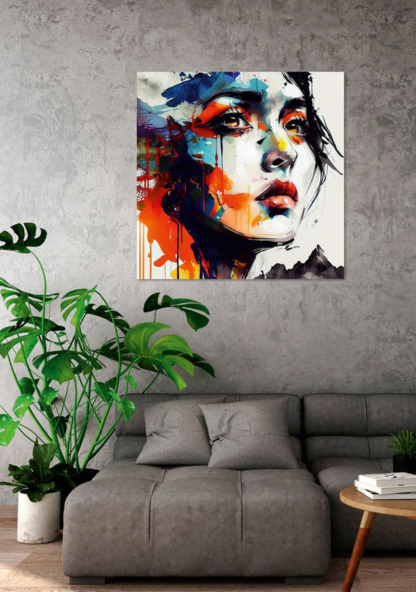 Das farbige Bild von ImageLand Schönheit im Graffity Style bringt tolle Farben in den Raum.