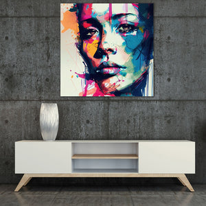 Bestelle jetzt das ImageLand Acrylglasbild "Graffity Schönheit in Pink" und erlebe die Magie der urbanen Kunst.