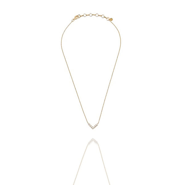 Abrazi Halskette „Lacy“ vergoldetes Silber 925