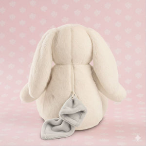 Kuschelset Dream Team Hase Nelly, Stofftier mit Fleecedecke 75 x 100 cm, Biederlack