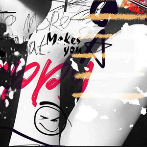 Dateils von einem Acrylgemälde