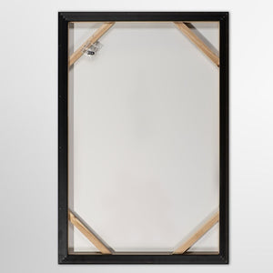 Rückseite vom Gemälde Jumping Ballons - Mädchen mit roten Luftballons.