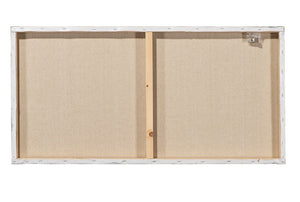 Rückseite mit Befestigungsset vom Gemälde kuriose Giraffenfamilie von ImageLand