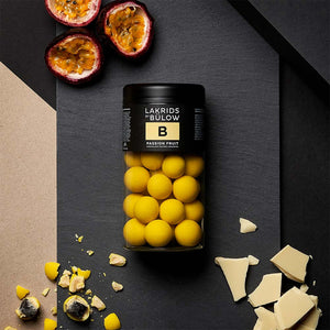 Passionsfracht, weiße Schokolade, Lakritz das ist LAKRIDS von BÜLOW in der großen 295 g Verpackung