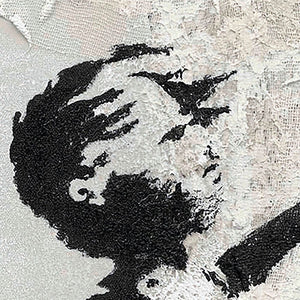 Detailaufnahme vom Gemälde Love Ballon.