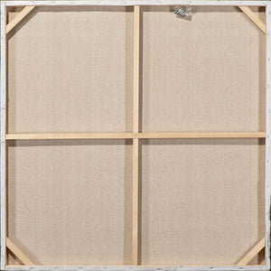 Schönheit mit blauem Papagei, Acrylgemälde  100 x 100 x  3,7 cm,  ImageLand