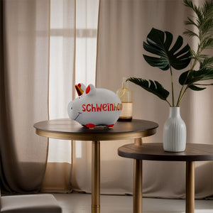 Spardose Sparschwein „Schweinhorn“, 12,5 x 9 cm, KCG