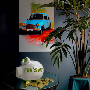 Mit dieser Spardose macht das Sparen für Dein Auto Spaß