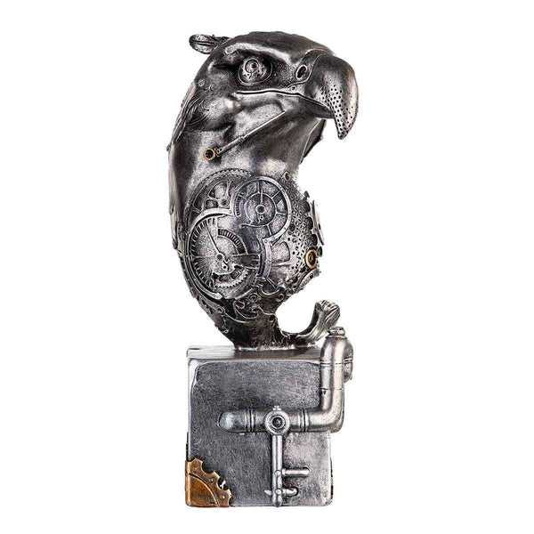 Wachsamer Adler im Steampunk Style. Deko Figur im viktorianischen Stil