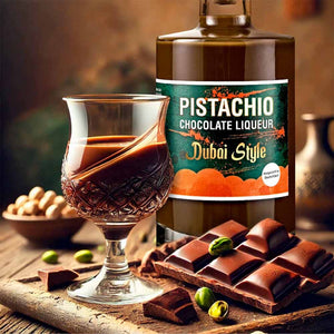 Der Schokoladen- Pistazienlikör von Wajos wird auch gerne als Dessert getrunken und mit Vanilleeis verzehrt.