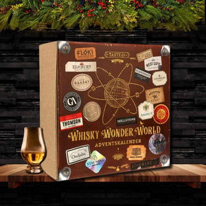 Die Geschenkidee zum ersten Advent für Whiskytrinker ist der Whisky Wonder World Adventskalender 2025