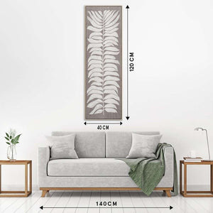 Maße vom Gemälde Bright Leaves, helle Blätter.