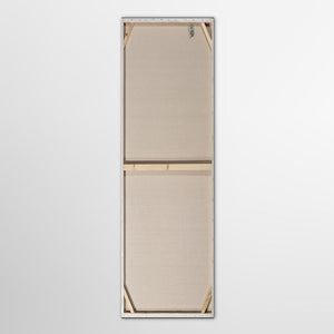 Bright Leaves, helle Blätter, schmales Acrylgemälde 40 x 120 cm,  Imageland