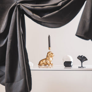 Kerzenhalter dekorativer Dackel, 15 x18x 12 cm, Housevitamin